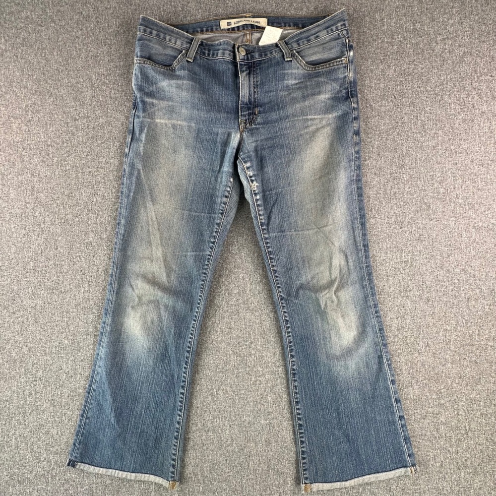 Gap Jeans Womens 10 Long Long and Lean Blue Stretch Made in USA Vintage